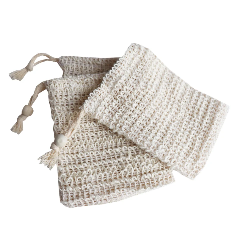 Eco-friendly Easy Clean Reusable Bubble Foam Net Mesh Exfoliating Bag For Bar Soap