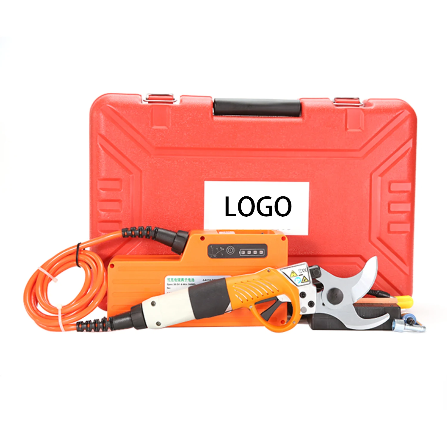 Large capacity battery 45mm electric pruning shears scissors electric tree pruning shears