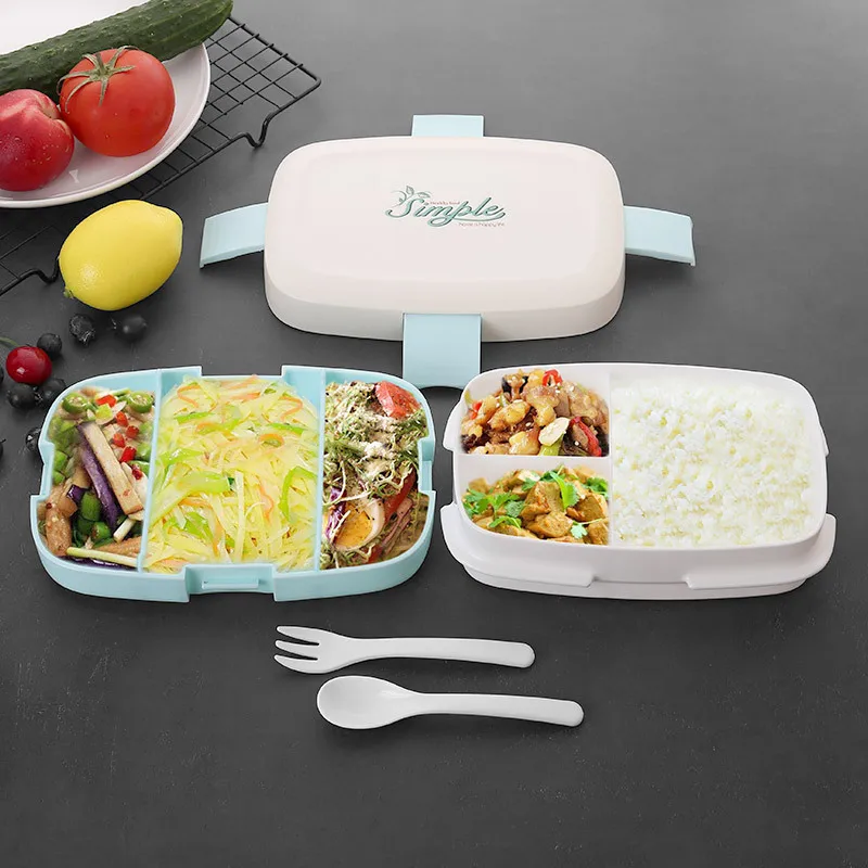 
Hot Sale Eco Friendly PP Easy Carry Sandwich Kids Free Plastic Bento Tiffin Lunch Box 2020 Promotion 