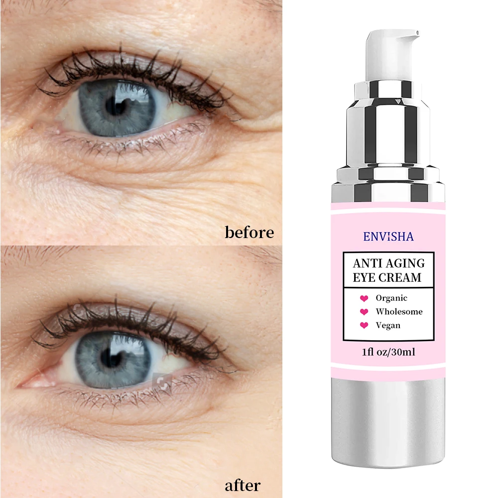 Natural Anti Dark Circles Eye Bags Fine Lines Puffiness Firming Smoothing Eye Cream