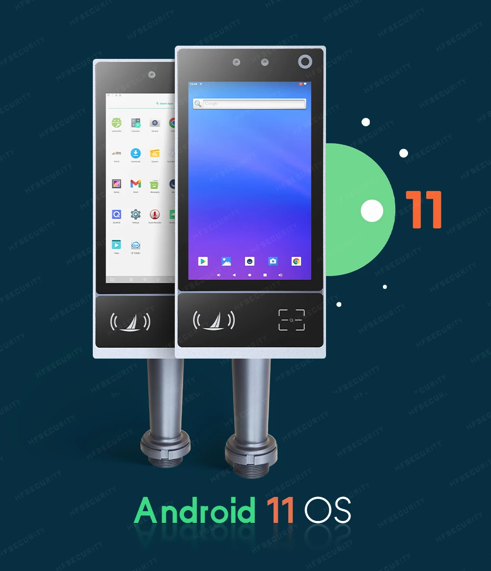 HFSecurity FR08  IP68 Multiple Recognition Functions Mask Alarm Facial Biometric  NFC Card Access Control System