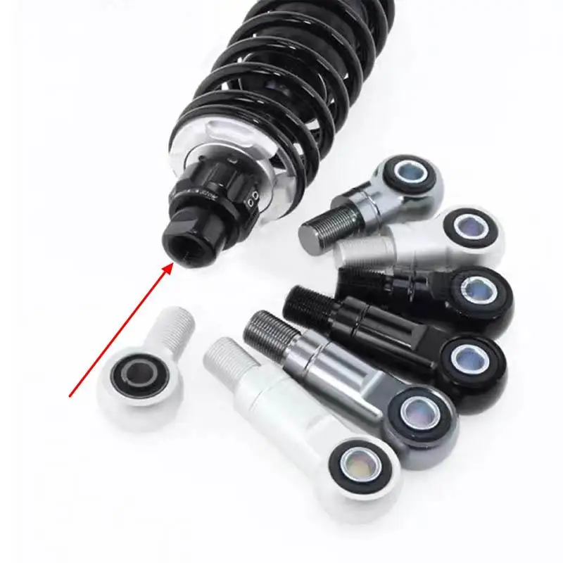 Rear Shock Absorber Metal Upper 2pcs/set 12*19mm  Lengthened Height Heighten Adapter For Most Motorcycle Scooter Dirt Bike