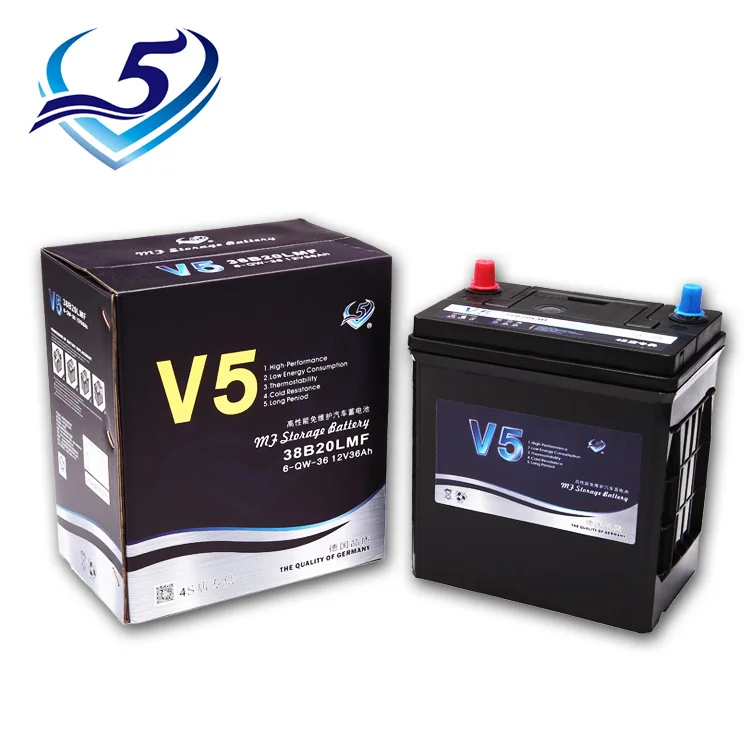 AOGEWE China Wholesale Lead Acid 36ah 38b20l Mf Auto Battery Electric Car Batteries 12v