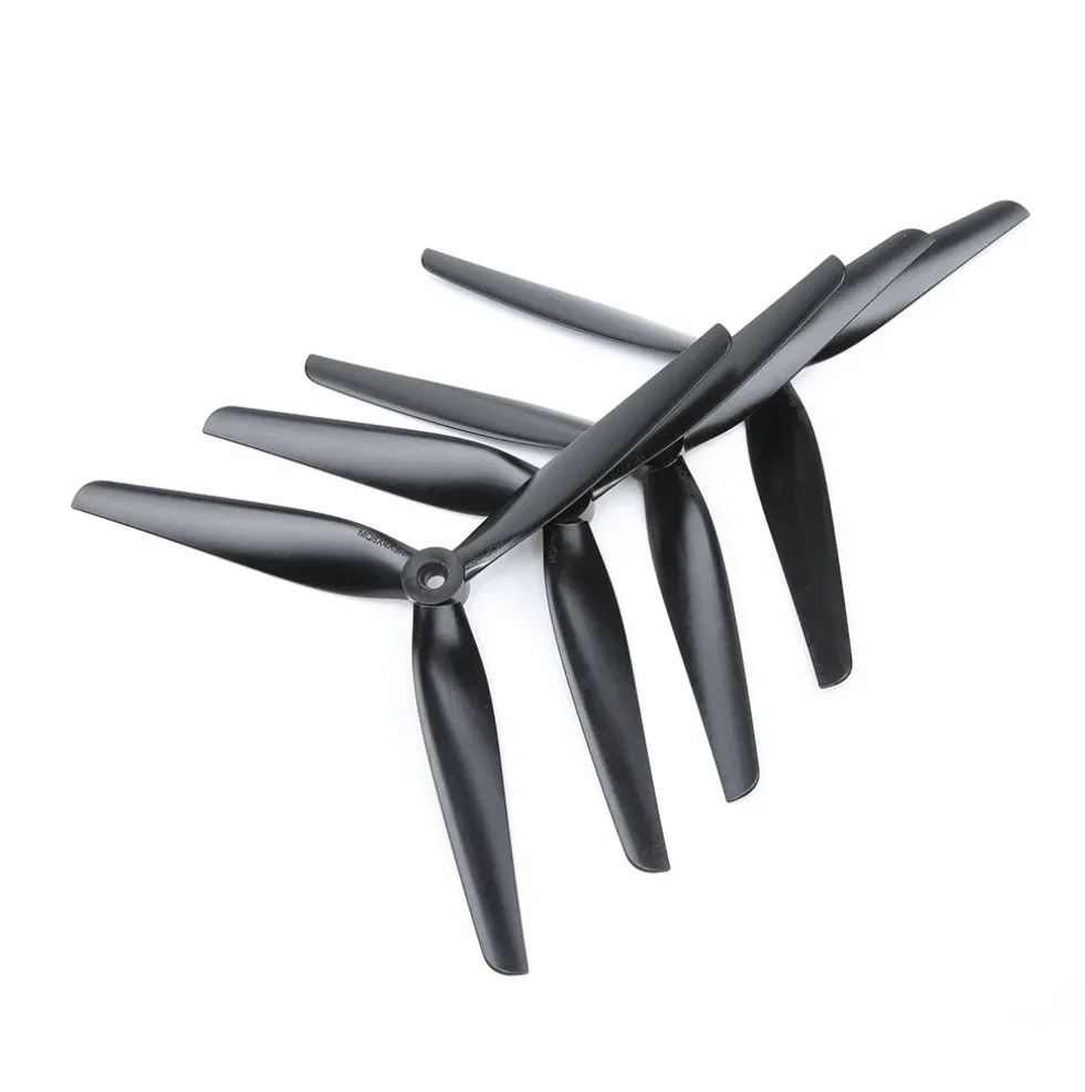 HQProp 8X4X3 -Glass Fiber Nylon  (2CW+2CCW)-8040 3-Blade Black Propeller for 8inch Multirotor X-Class MacroQuad FPV Drones