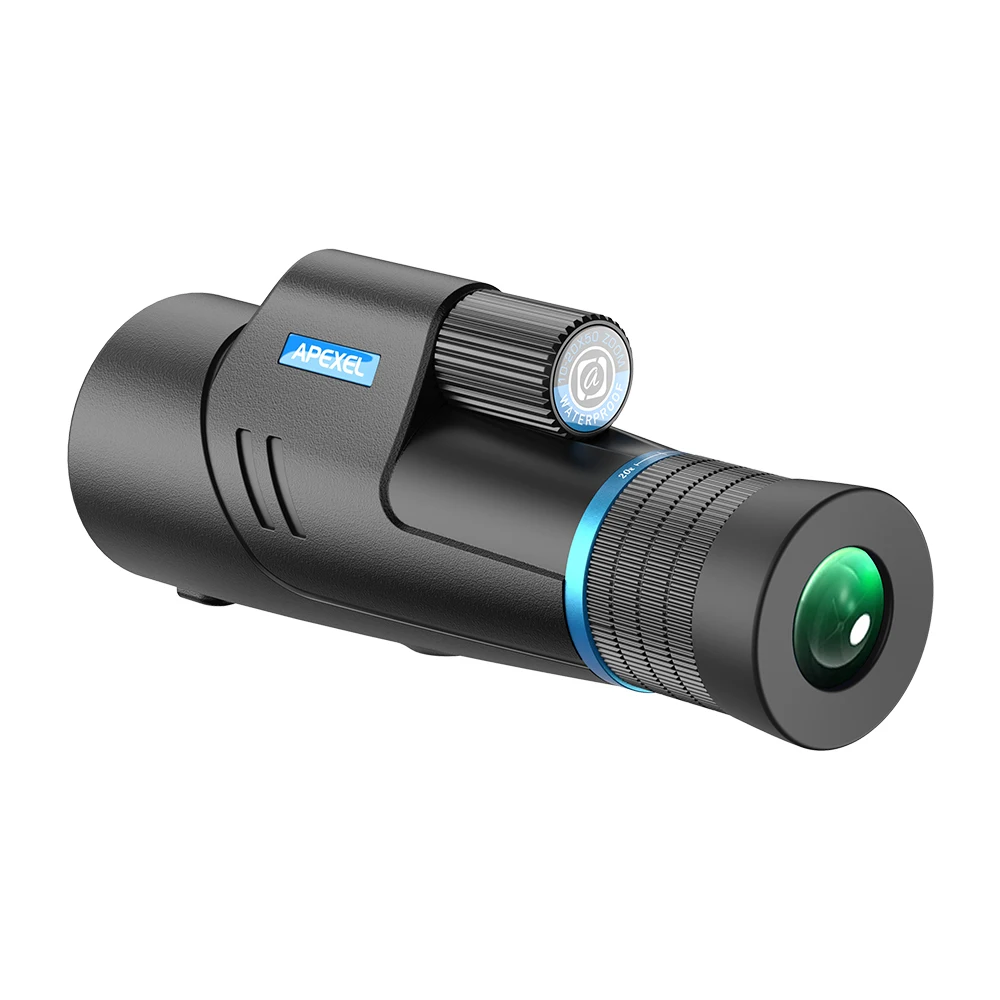 High Power 10-20X50 Zoom Monocular Telescope FMC BAK4 Prism Fog Proof Spotting Scope Handheld Outdoor Monocular