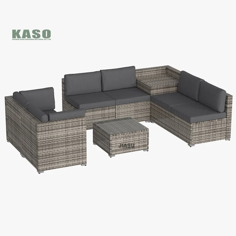 China Import Custom Luxury Outdoor Sofa Set Sale Garden Chair Patio Latest Canada Waterproof Aluminum Pe Rattan Furniture