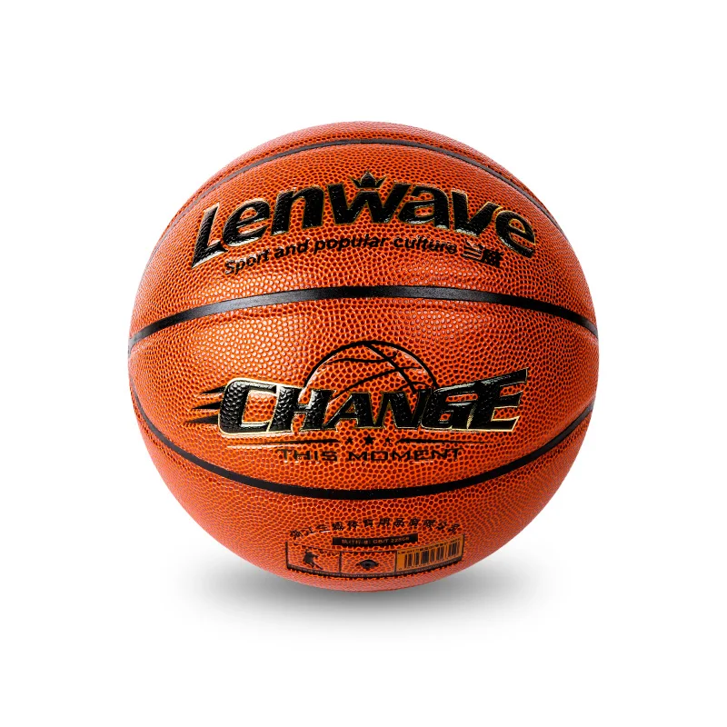 Lenwave factory basketball ball size 6 custom leather basketball wholesale