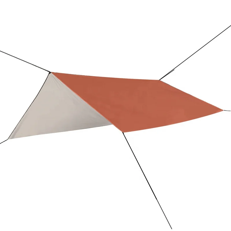 Square Outdoor Camping Hammock Rain Fly Waterproof Tent Footprint for Outdoor Awning Hiking SMOOTH DURABLE