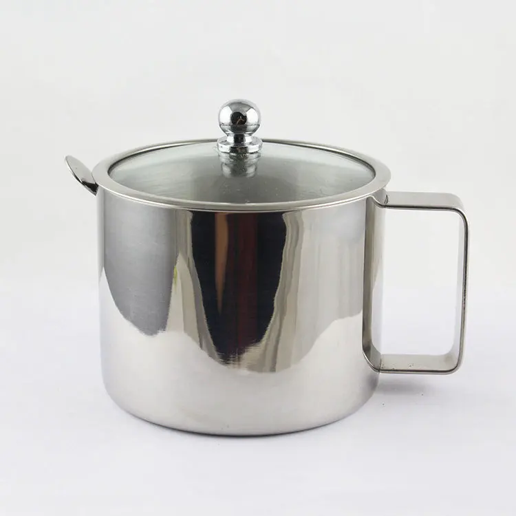 Home and Kitchen Drum Shape Stainless Steel Sugar Bowl with Lid and Spoon Sugar Bowl
