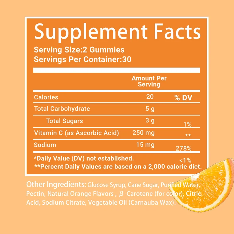 OEM gummy kids vitamins c pectin gummies food supplement collagen pour la peau et vitamin c en gummy for skin