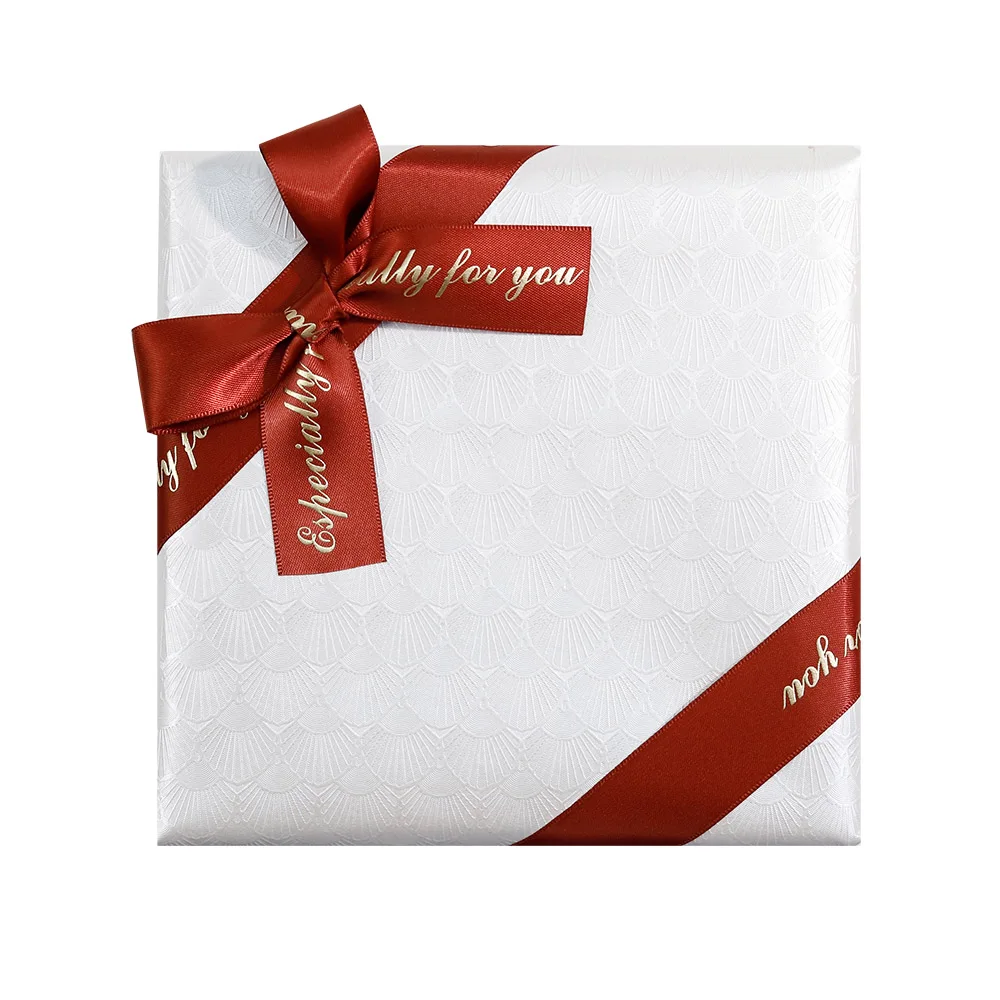 Holiday Custom Elastic Gift Box packaging Bow Ribbon