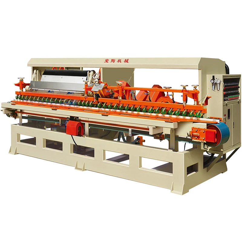Foshan Automatic Diamond Eight Polishing Head Skirting Board Making Stairs Marble Mosaic Cutting And Polishing Machine