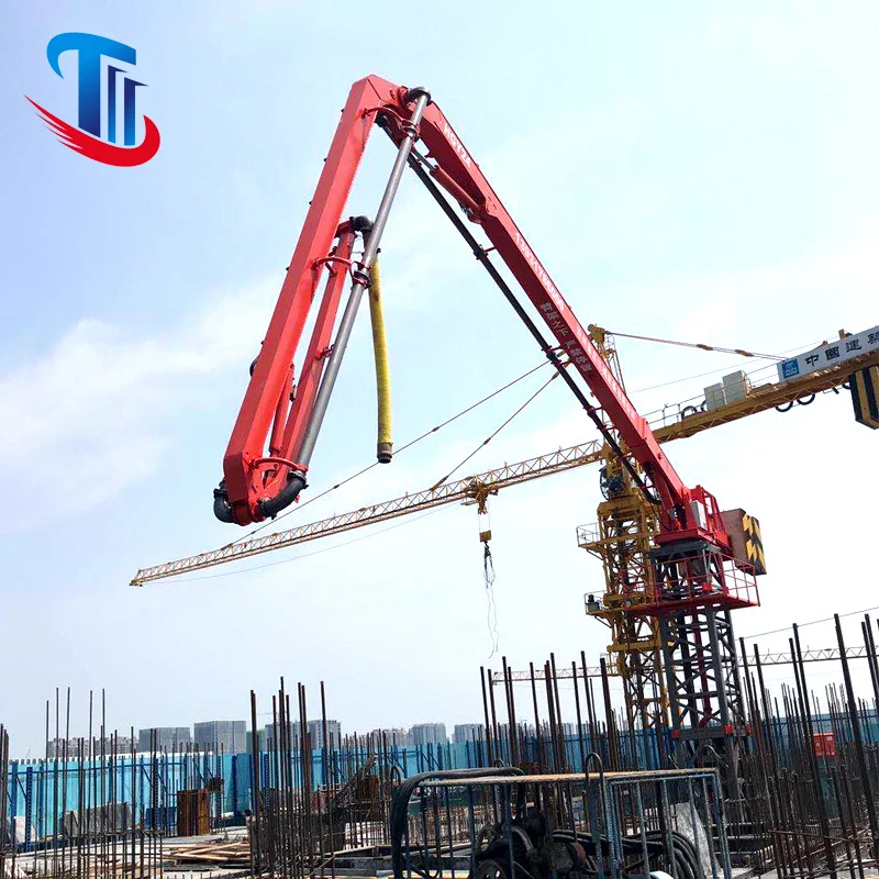 Переносной бетоносмеситель 12 15 18 м, размещающий стрелу для строительной площадки