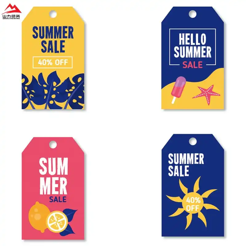 Custom Label Competitive Price Heavy Printed Paper Packing Header Card With Hang Hole