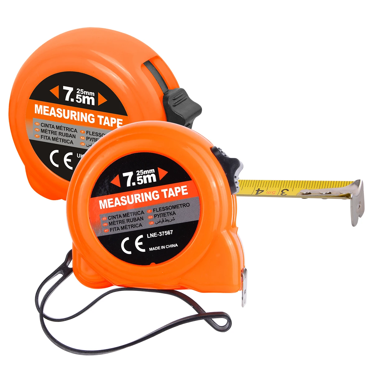 SHIND 94511 7.5m 30 ft Easy to Read Both Side Dual Ruler Metric Inch Measuring Tape