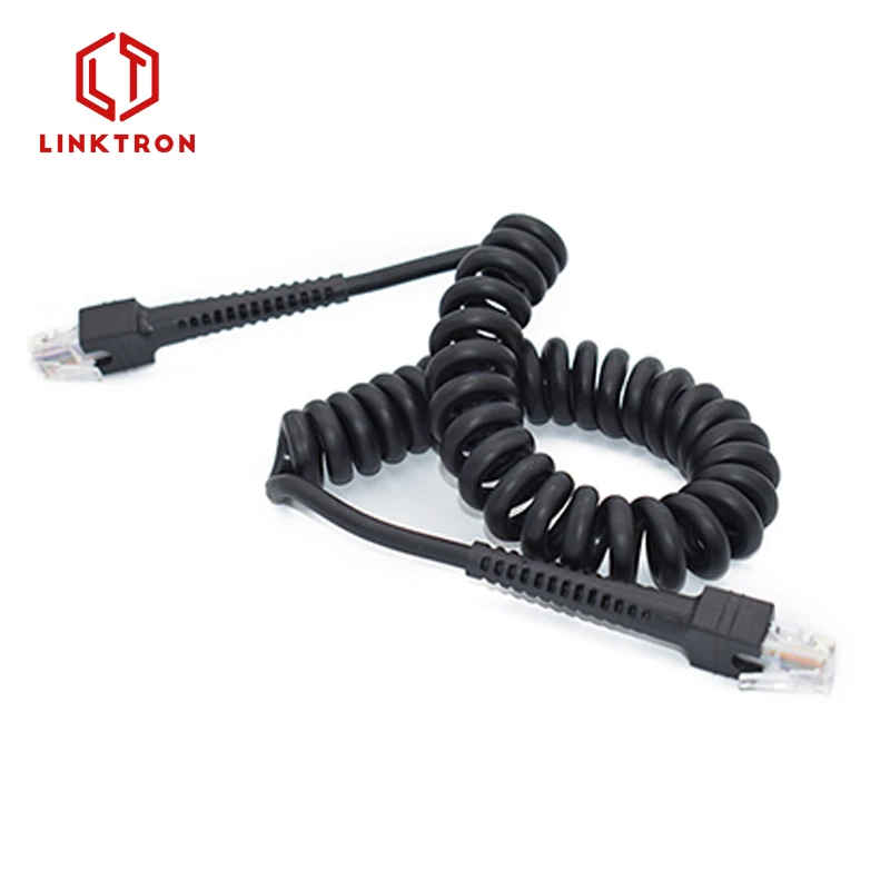 RJ45 8P8C coiled spiral cable high density male to male High Quality Ethernet Cable 1m 2m 3m 5m 1m-50m Cat6 Patch Cable