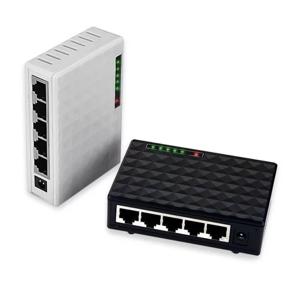 Коммутатор Настольный Rj45 Lan 5 портов