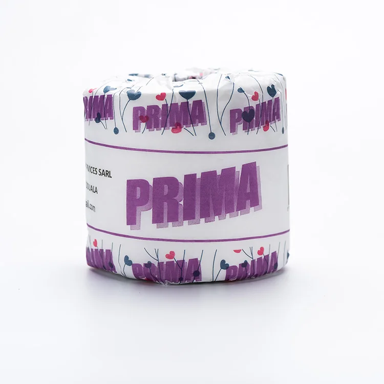 Mixed Pulp White Tissue Roll Natural Paper Napkin 2 Ply Embossing Toilet Paper