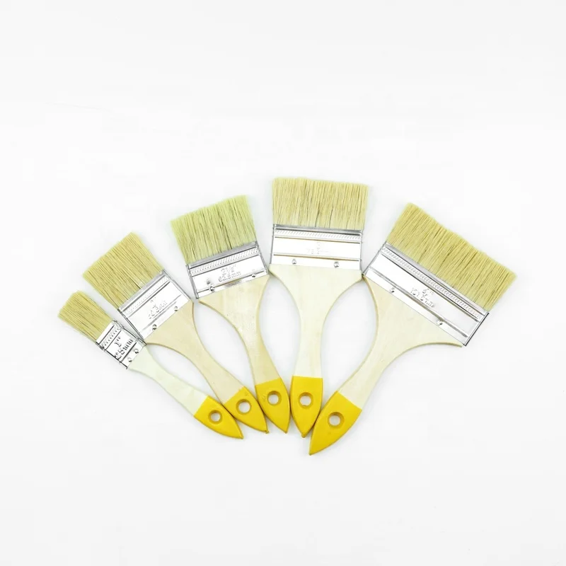 wood paint brush eternal paint brush manufacturers  yellow tail handle