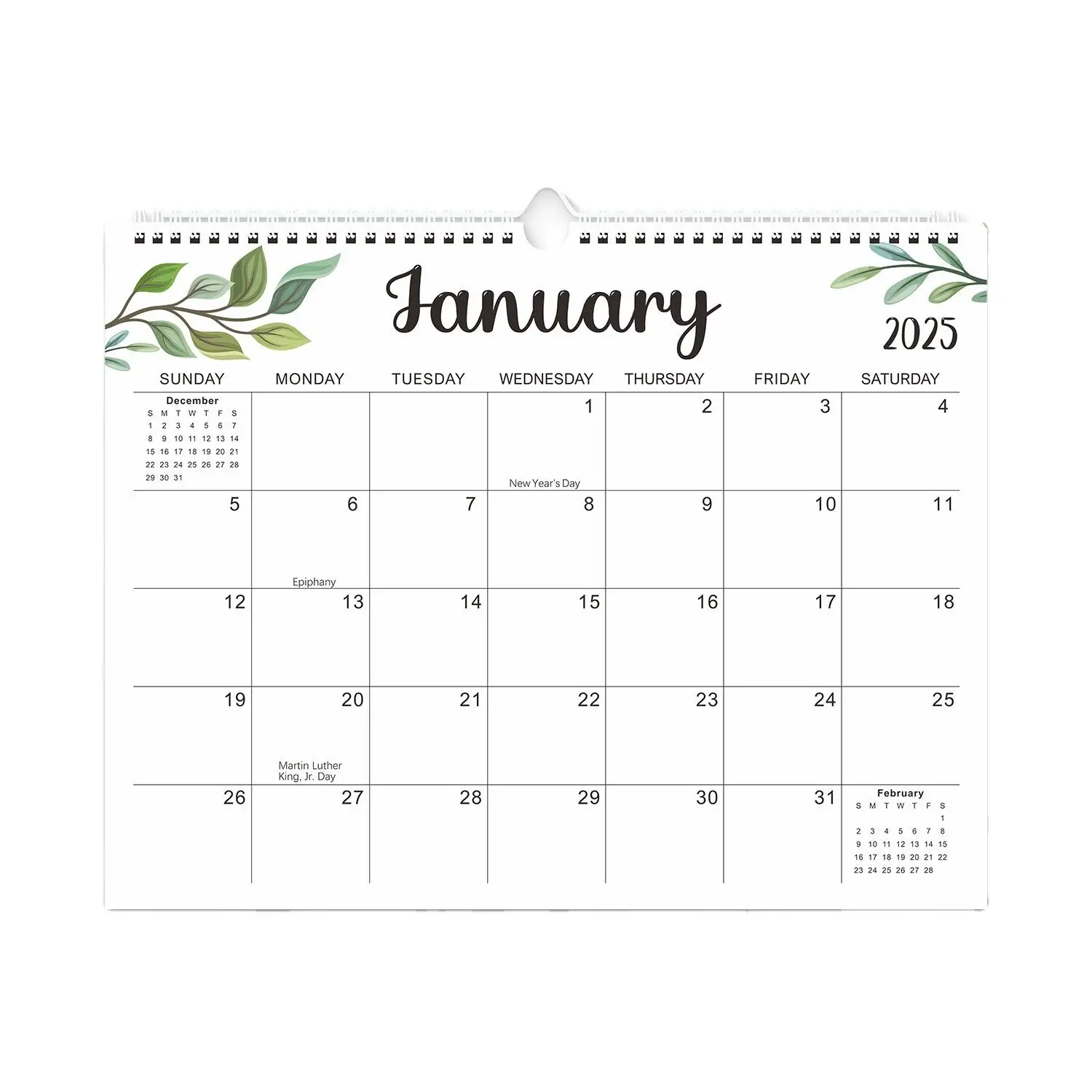 Promotional custom 2025 Schedule planner Coil binding Wall calendar Monthly plan calendar Business supplies
