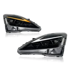 HCmotion Wholesales Start UP Animation DRL IS350 C ISF IS 220d Front Head Lights 2006-2013 LED Head Lamp For Lexus IS250