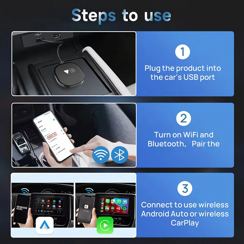 Carplay Ai Box Carplay AI Box Device for Car with Netflix YouTube 2+32G, Supports Original Car with Wired Carplay