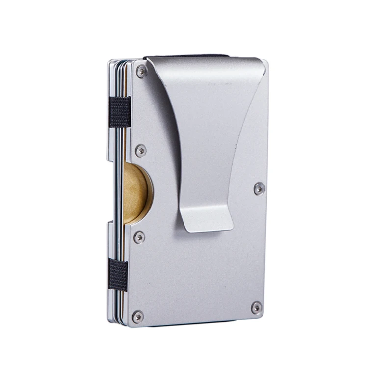 Aluminum Alloy Credit Card Holder Minimalist RFID Blocking Aluminum Metal card wallet