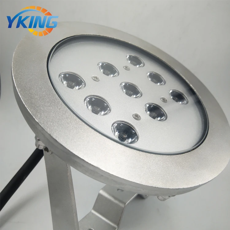  Высокое качество IP68 DC24V 9X3W 316L нержавеющая сталь светодиод rgb dmx подводный фонтан бассейн