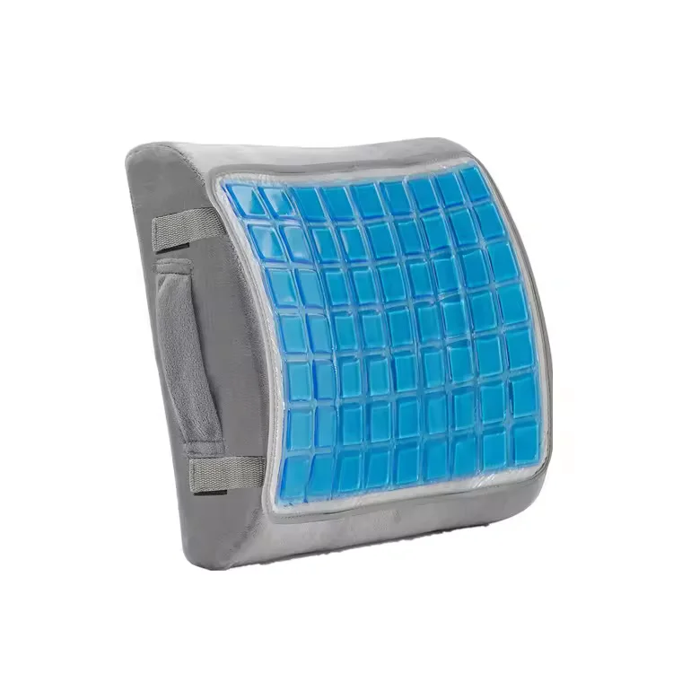 Silicone Backrest Gel Cushion Luxury Lumbar Cooling Gel Foam Cushion Gel Lumbar Support Cushion
