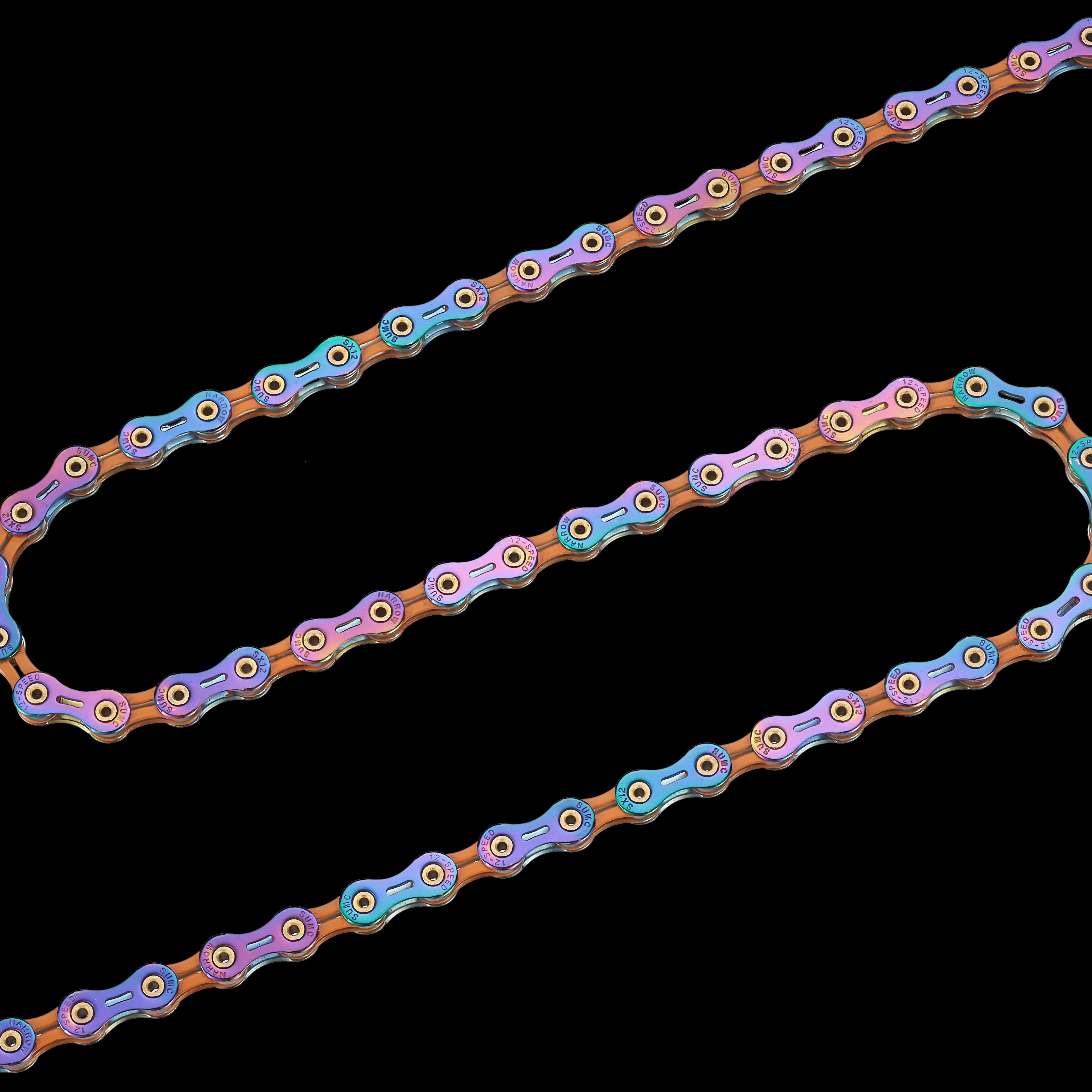 12-Speed 1/2 x 11/128 Bike Chain with Diamond Coating Compatible Road Mountain Bikes