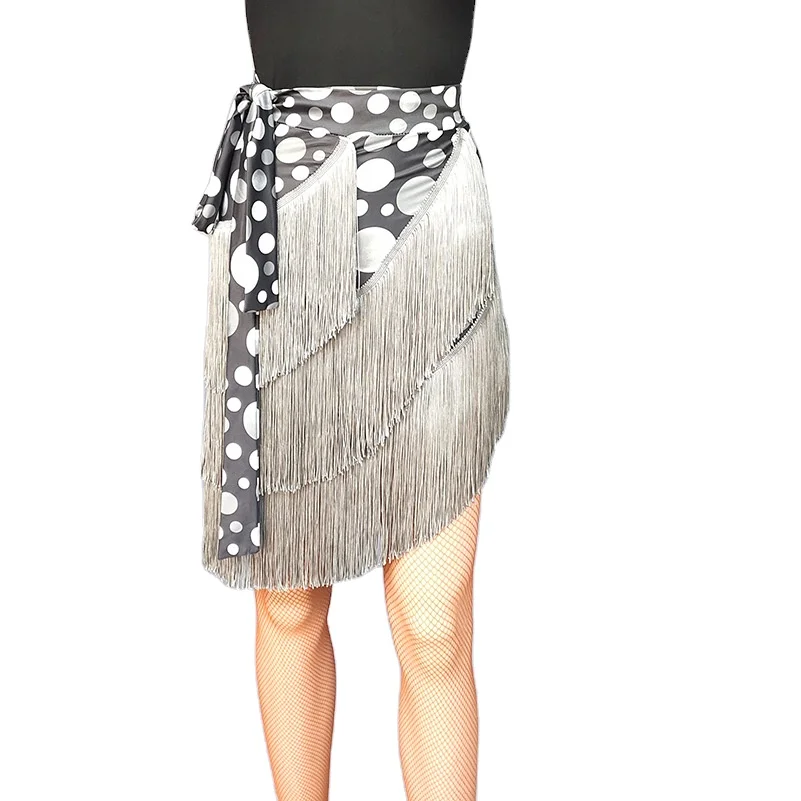 Women Fringe Dance Skirt Latin Salsa Tango Ballroom Sexy Fringe Wrap Mini Shorts Skirts