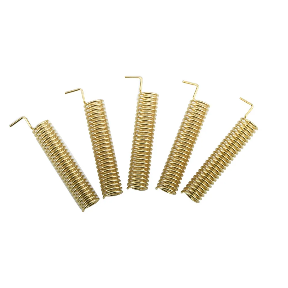 G-NiceRF SW433-TH22 Gold Plated Spring Antenna 2.15dBi height 22mm 433MHz helical Antenna
