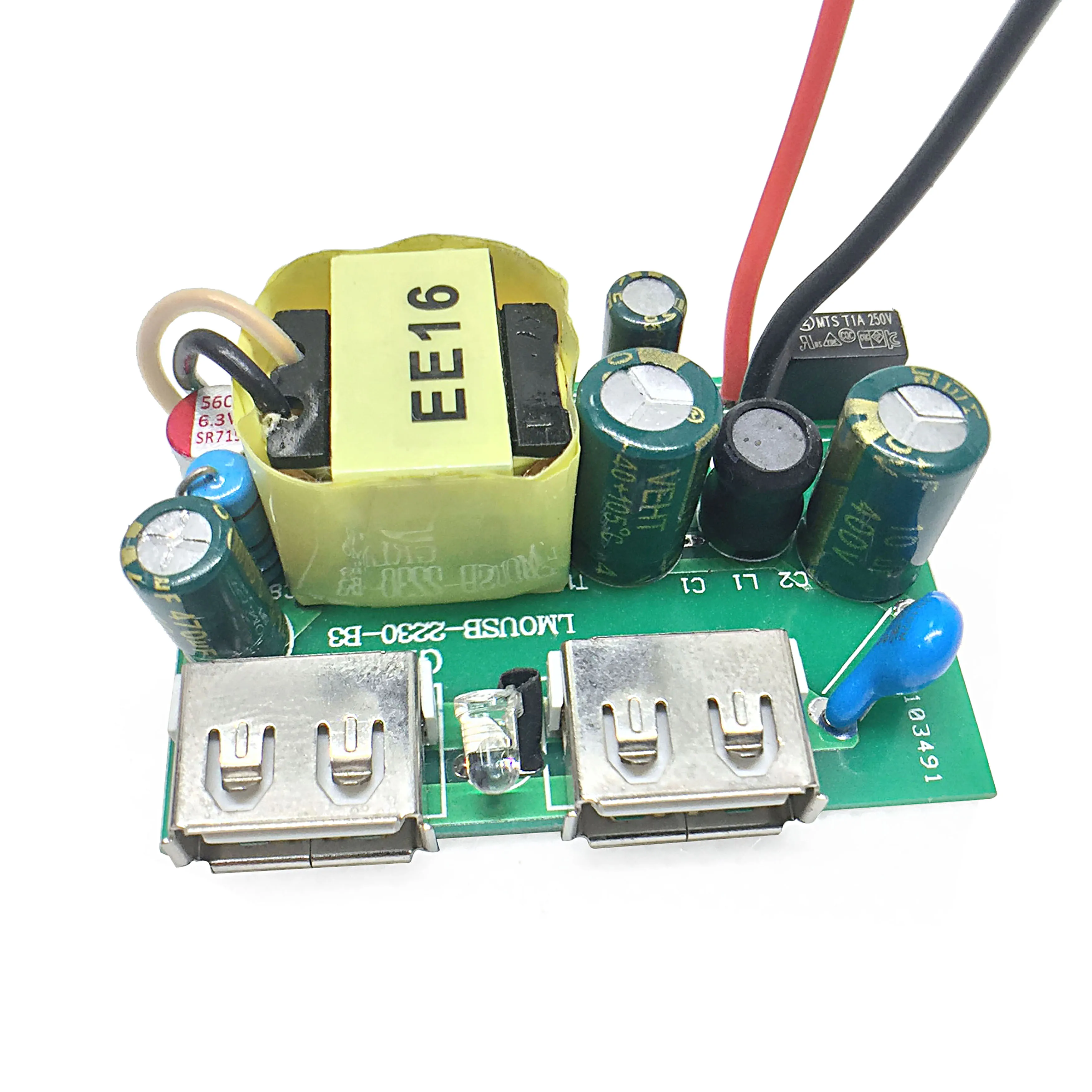 Оптовая продажа на заказ в сборе 94v0 алюминиевый Мобильный 5v2.4a двойной USB порт 3,0 зарядное устройство PCB 2.4amp