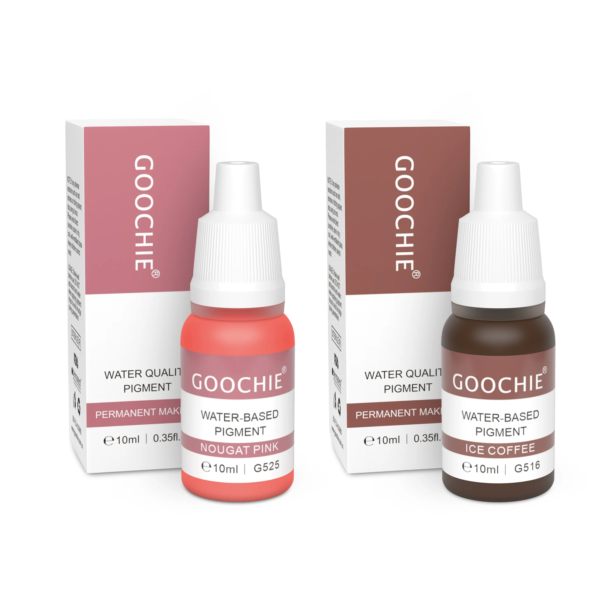 Goochie Private Logo Permanent Makeup Tatoo Ink Factory Direct Microblading Pigemnt for Micropigmentation