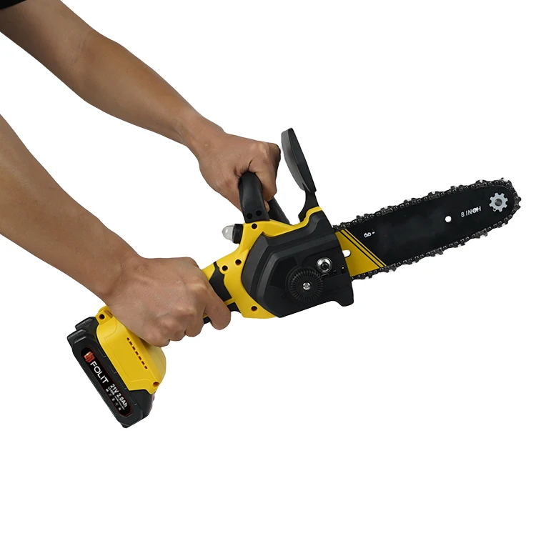 Factory Supply 8 Inch Portable Handheld Mini Electric One-Hand Chainsaw For Tree Cutting
