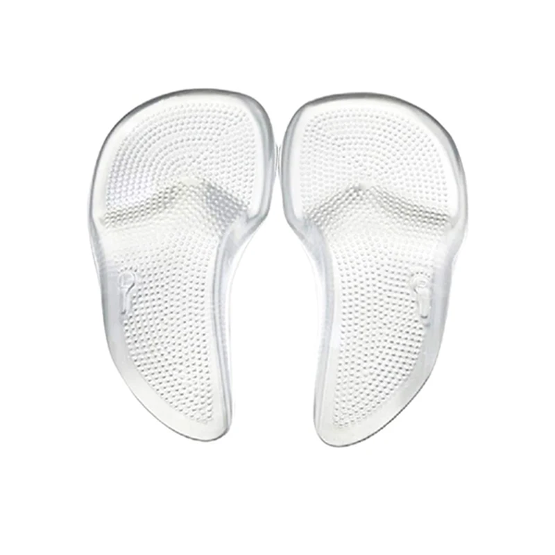 PU Gel Insoles Forefoot Silicone Shoe Pad Insoles Cushion Arch Correction Relieve Arch Pain Protect Improve Flat Feet Non Slip