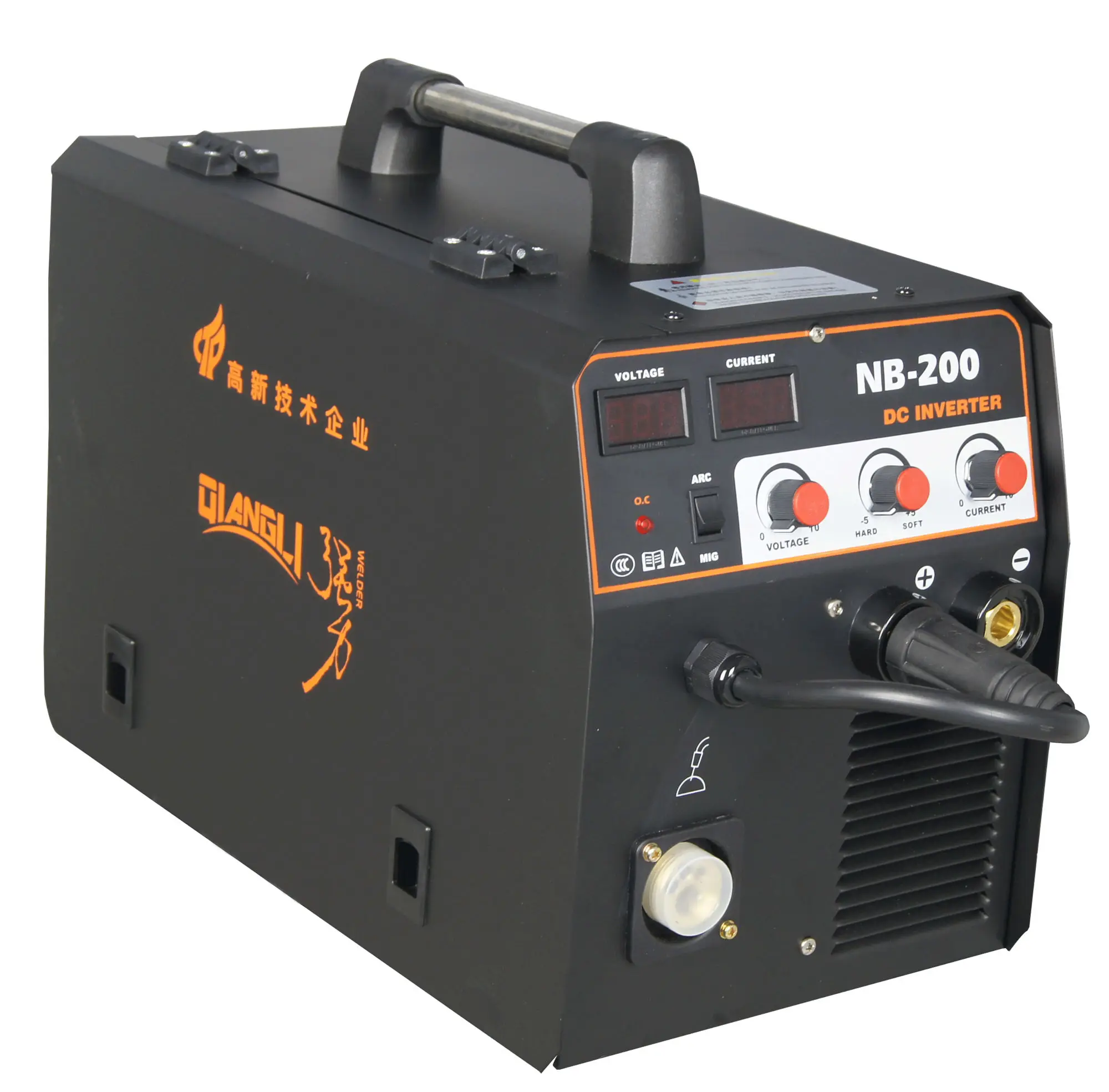 High frequency new technology inverter NBC MIG portable Factory Directly Supply Nb 200 Ac Dc Welder Aluminum Welding Machine (1600370613837)