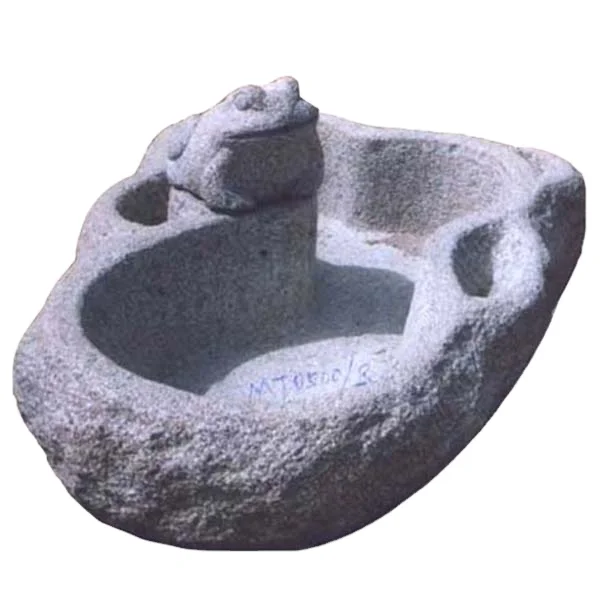 Natural granite stone frog animal carving water fountain