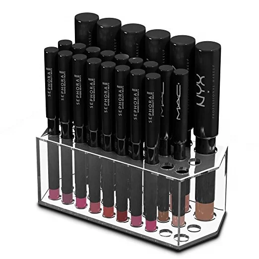Acrylic makeup organizer acrylic cosmetic display stand acrylic lipstick holder
