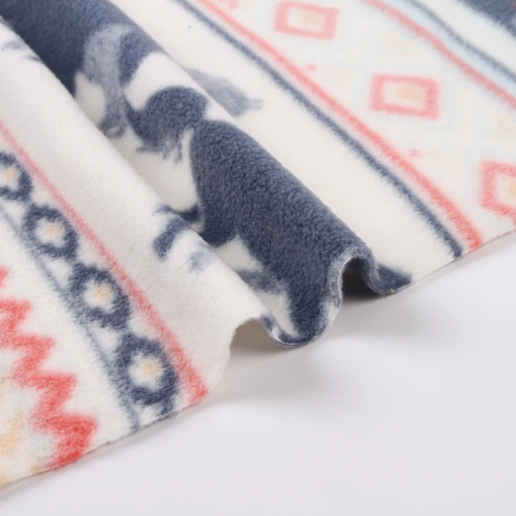 custom prints micro fleece 100 polyester cartoon knit printed polar fleece fabric