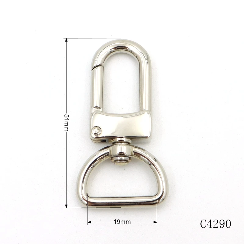 quality nickel Keychain Snap Hooks spring snap hooks swivel clasps swivel snap hook
