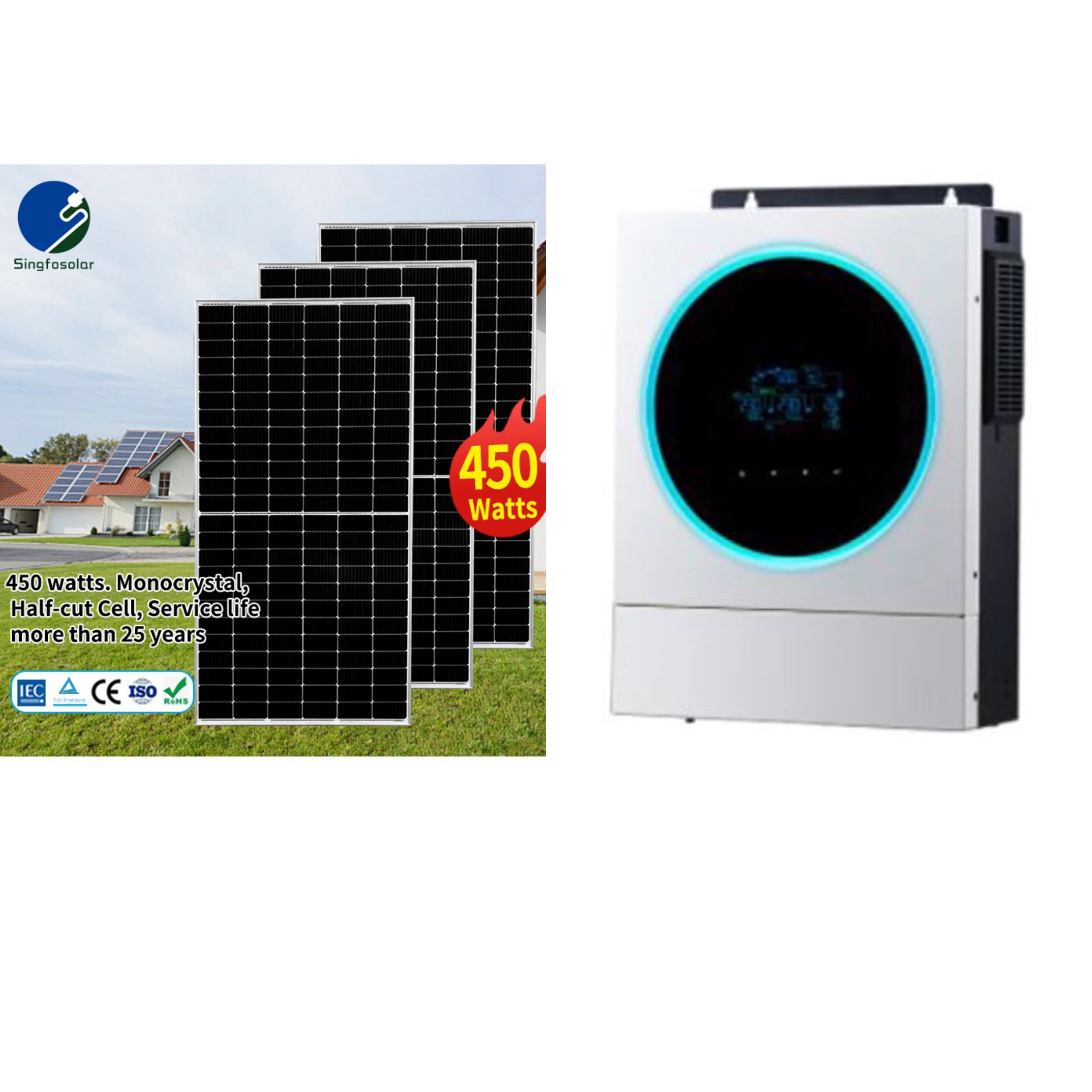 New Energy Products 540W Solar Panels Monocrystalline Silicon Photovoltaic Panels