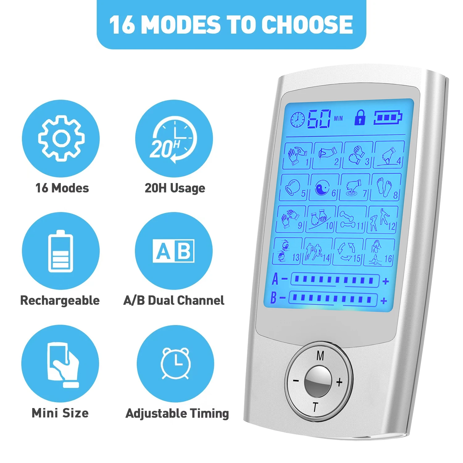 Electric EMS Muscle Stimulator Body Massage Digital Therapy Slimming Machine Electrostimulator Tens Device Physical therapy