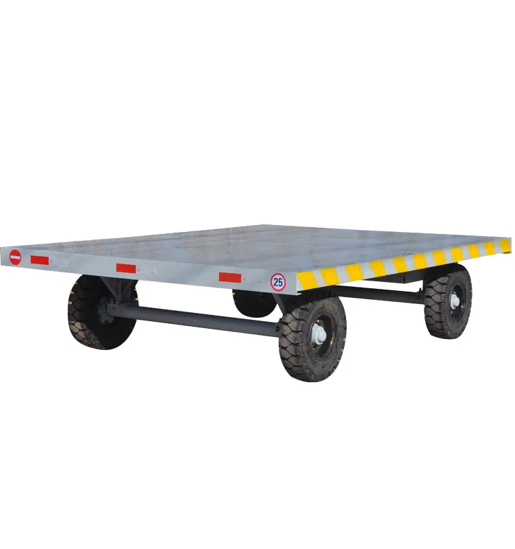 40ft industrial drawbar flatbed trailer dolly trailers towed by powered equipment