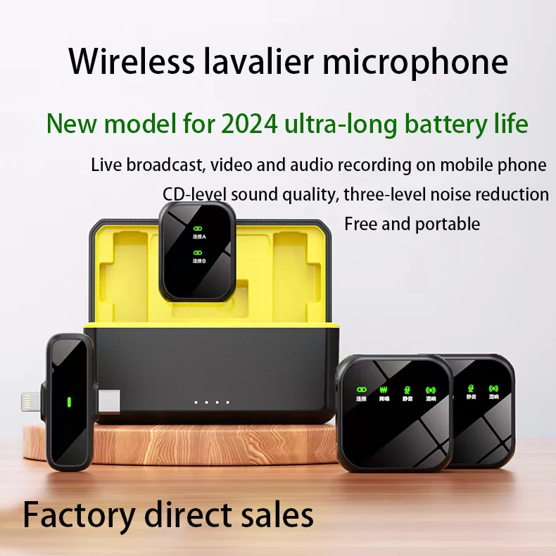 Беспроводной микрофон k50 Lavalier Профессиональный портативный беспроводной lavalier Plug Play Mic для музыкального производства телефона