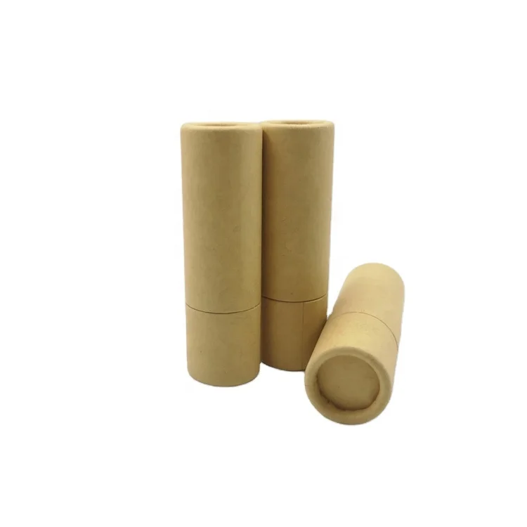 High Quality Paper Lipstick Container Custom Tube Packaging Lipbalm Tube  Tube
