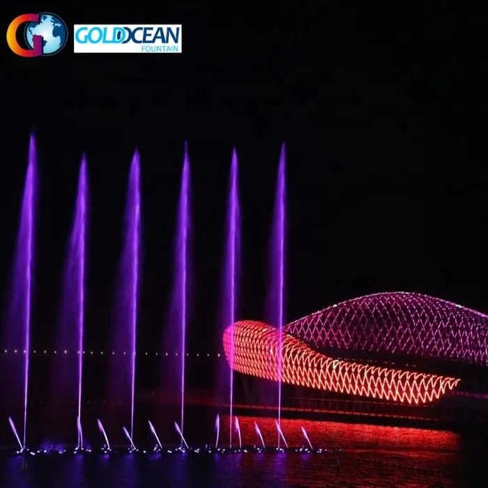 Free Design Multicolor Led Light Music Dancing Water Fountain