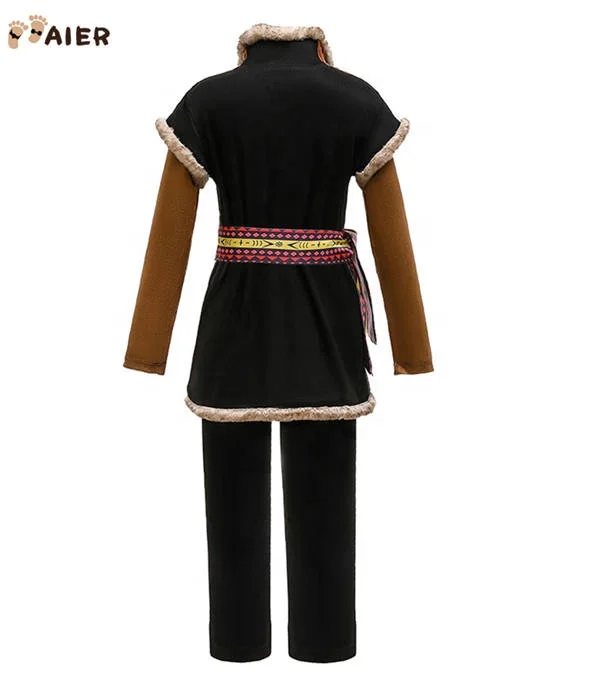 2019 Hot Movie Snow Queen Prince  Kristoff Cosplay Costume Carnival Party Costume Full Set