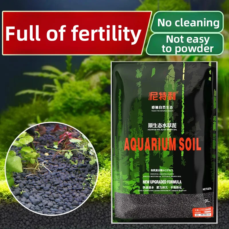 Freshwater Aquarium Base with Cylinder Square Plastic Water Plant Mud High Quality Material Shrimp Fish Tank Indoor Application