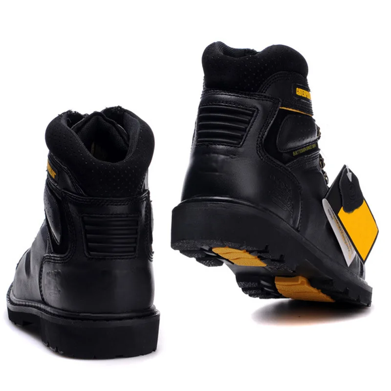 Caterpillar Original 2021 Mens Work leather boots cowhide high military top Cat Martin anti-smashing safety